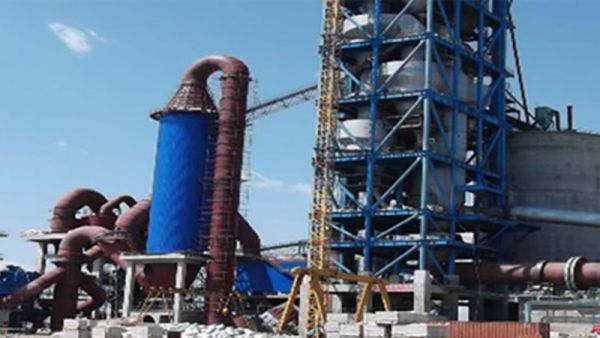 Contract project of cement clinker production line with output of 5000 t/d for Xinjiang Bole Zhongbo Cement Co, Ltd in 2012