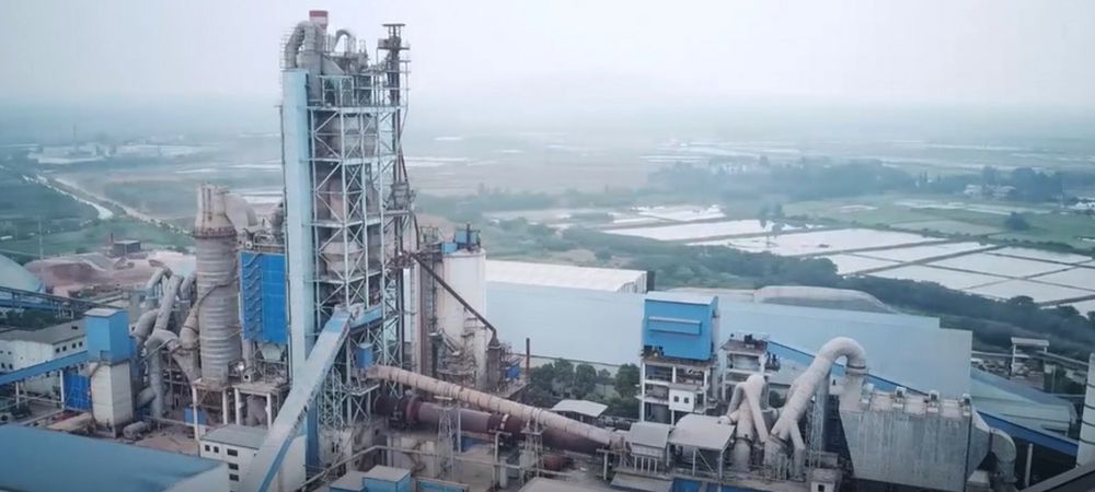 Cement production line with an output of 5000 t/d for ZhongBo Cement in Xinjiang, China